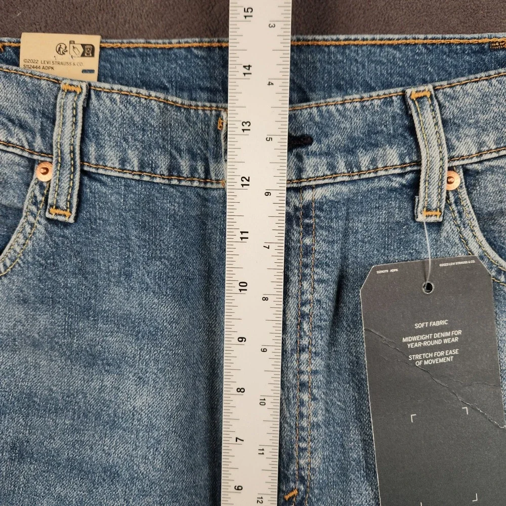 Levis 505 Jeans Mens 40x30 Blue Regular Straight Leg‎ Stretch Denim NEW
